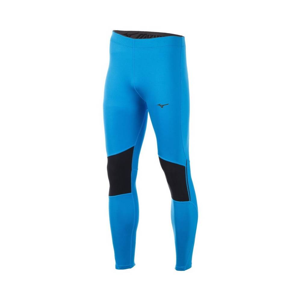 Mens Mizuno Breath Thermo® Tights Blue/Black Philippines (ZXMWKH579)